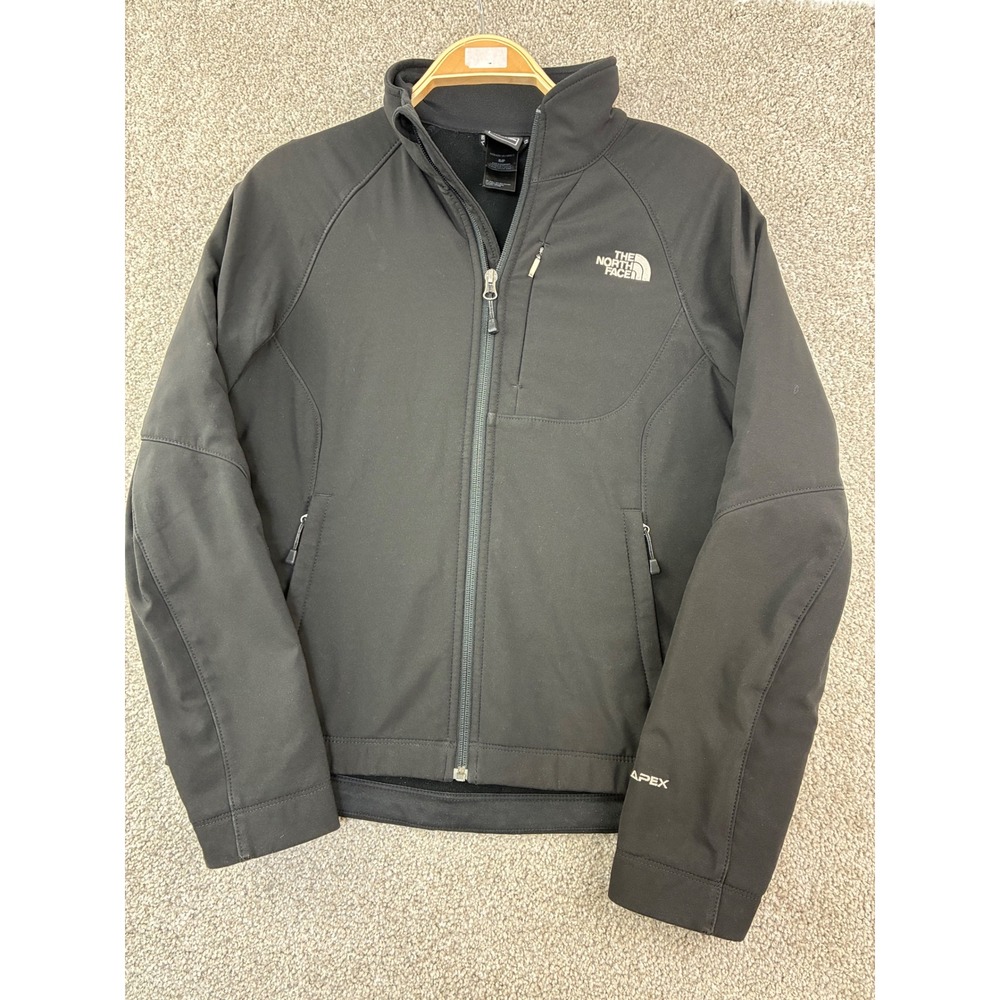 The North Face Apex Bionic Jacket Size S Black Softshell Windproof Outdoor Coat